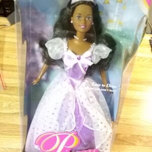 Mattel Princess Doll with Purple and White Dress w/tiara